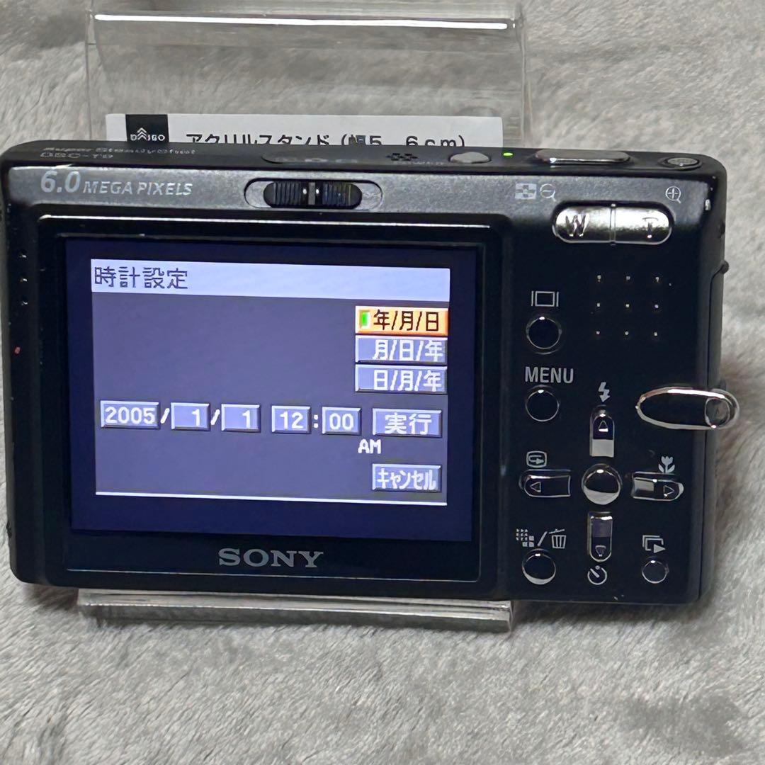 【稼働品　付属品付き】SONY CyberShot DSC-T9 手ぶれ補正　黒
