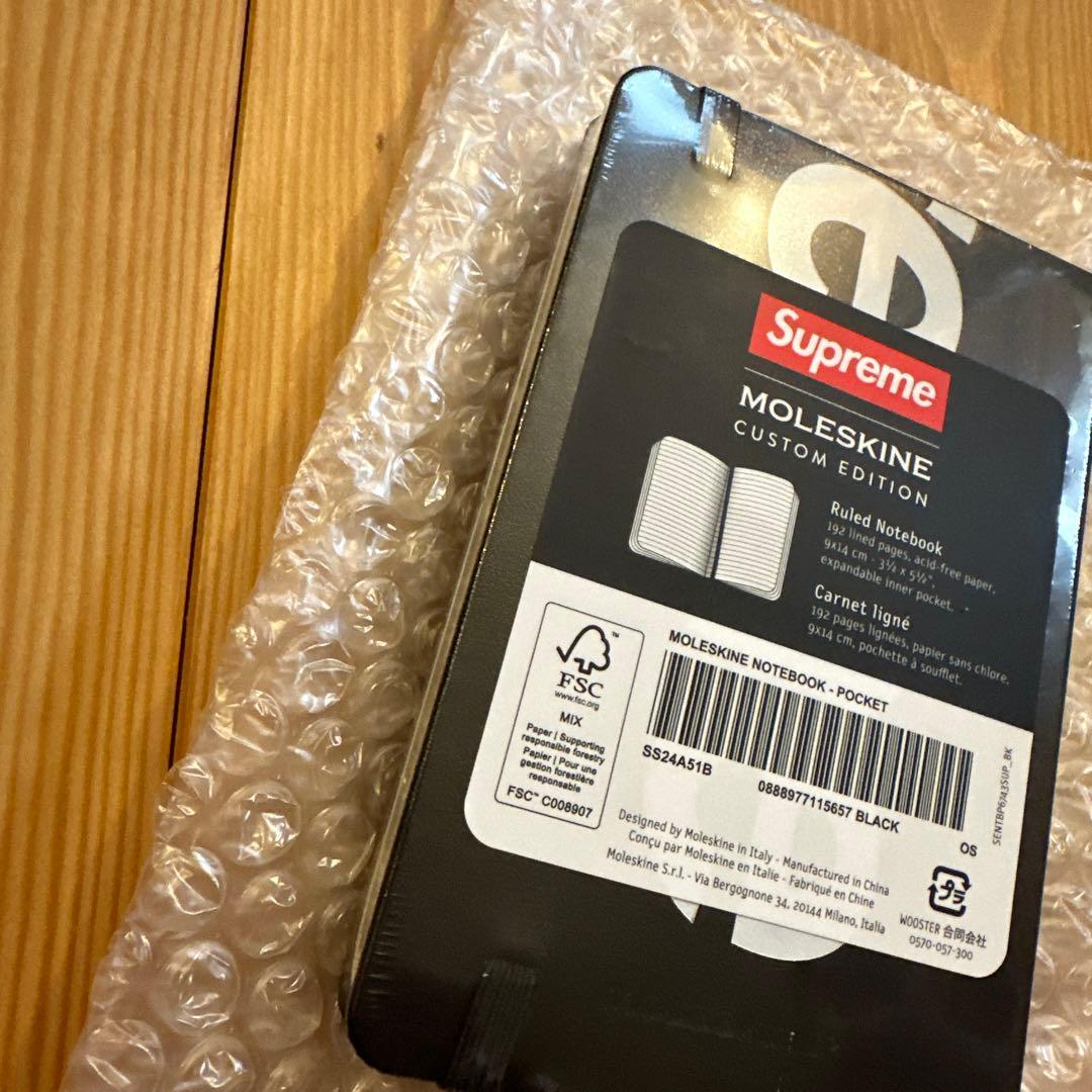 Supreme Moleskine Custom Edition ブラック