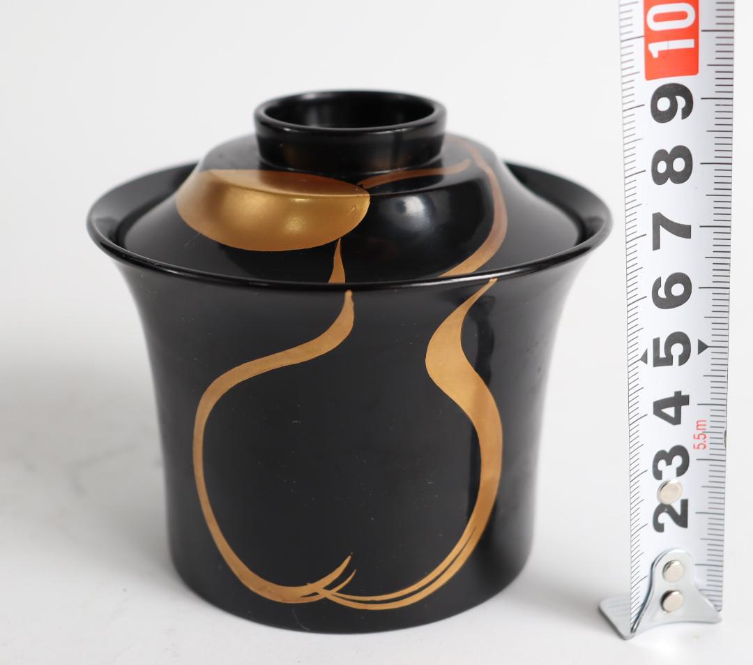 輪島塗 馬瓢箪金蒔絵 小吸物椀 十客 共箱