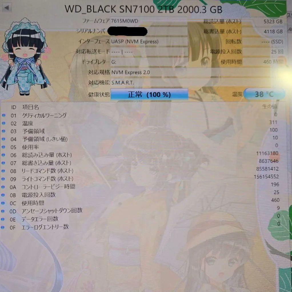 WD BLACK SN7100 2TB SSD サンディスク