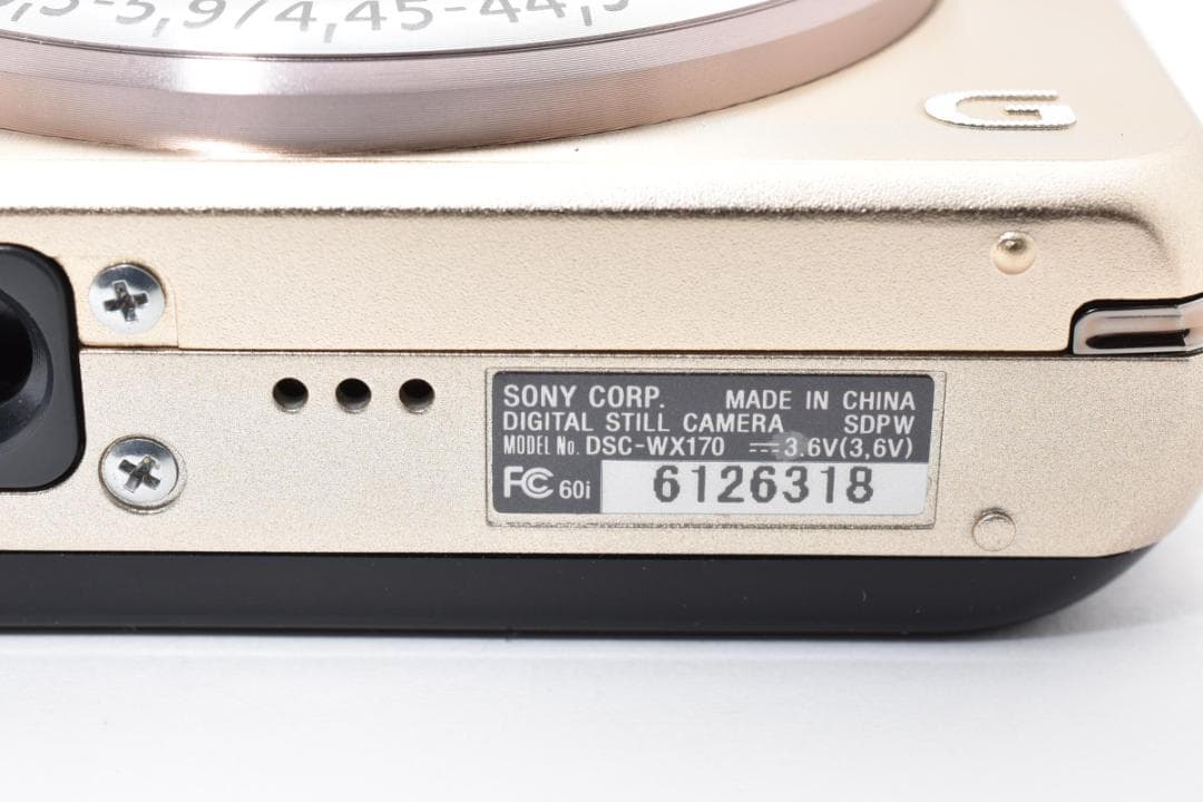 《 美品 》ソニー　SONY Cyber-shot DSC-WX170 ゴールド