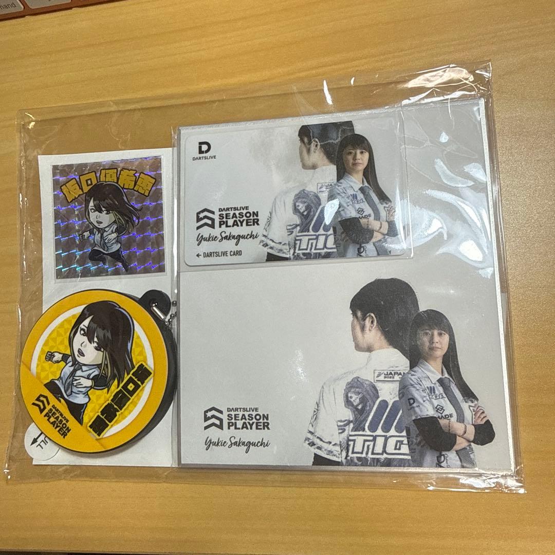 坂口優希恵　ダーツ祭り限定　シーズンプレイヤーセット