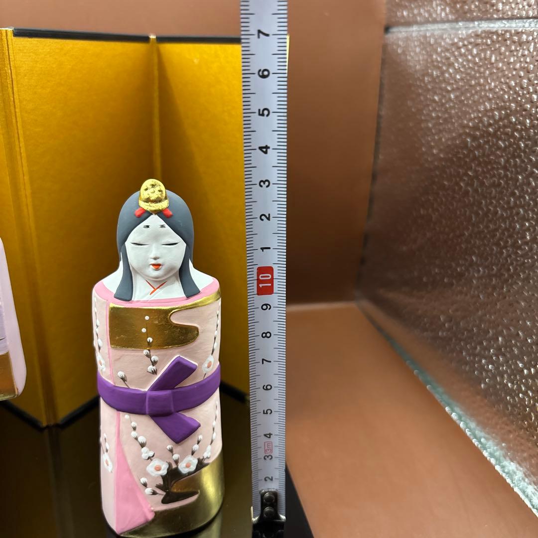 本金彩立雛　昭峰作　純金彩　ひな祭り　お雛様