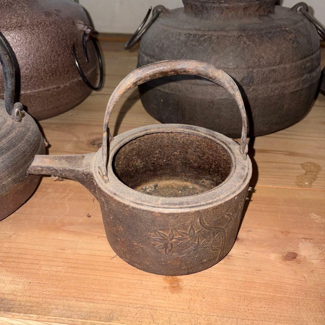 茶道　茶道具　南部鉄器 鉄瓶 急須 湯沸かし 13点セット まとめ売り