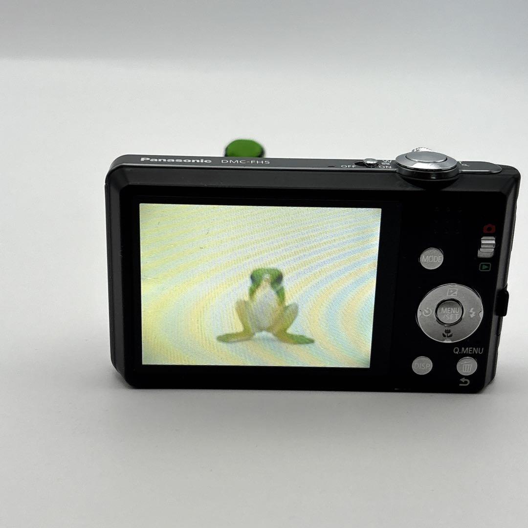 美品 Panasonic LUMIX FH5 黒 オールド デジカメ コンデジ