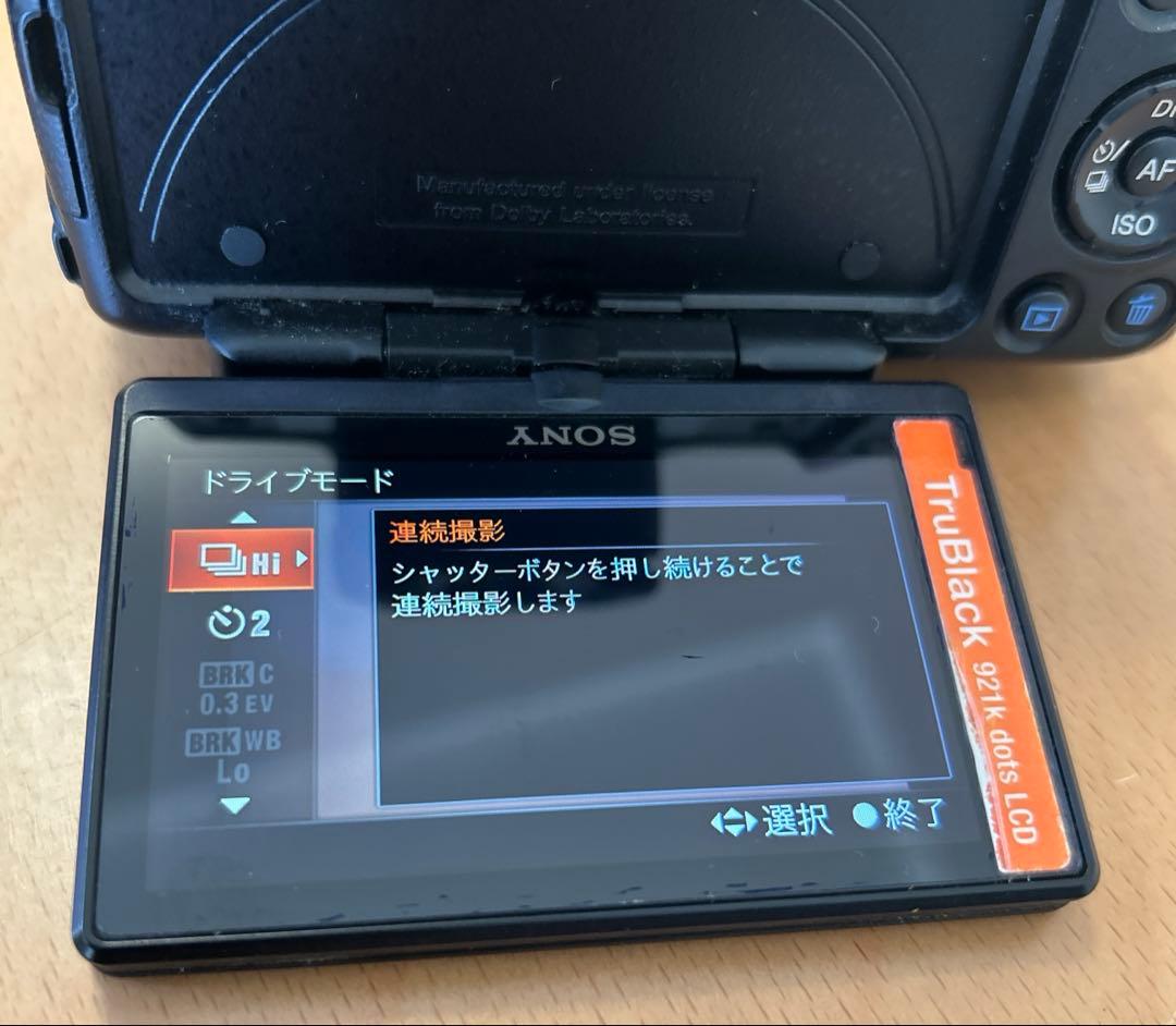 SONYα33 3種レンズ付 充電器・バッテリー・ストラップ付き