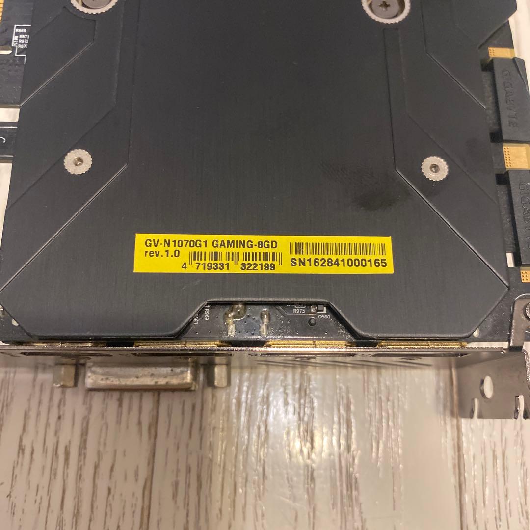 GIGABYTE gtx1070 8g 動作確認済み