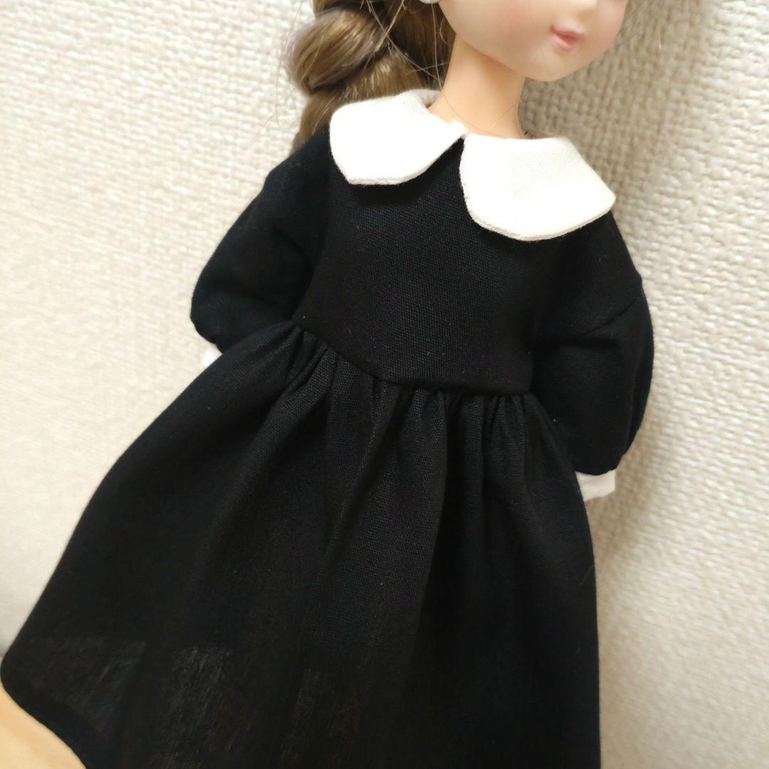 リカちゃん 丸えりワンピース くろ