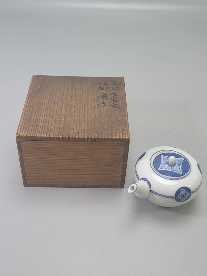 染付 煎茶器 急須 時代物 DT783