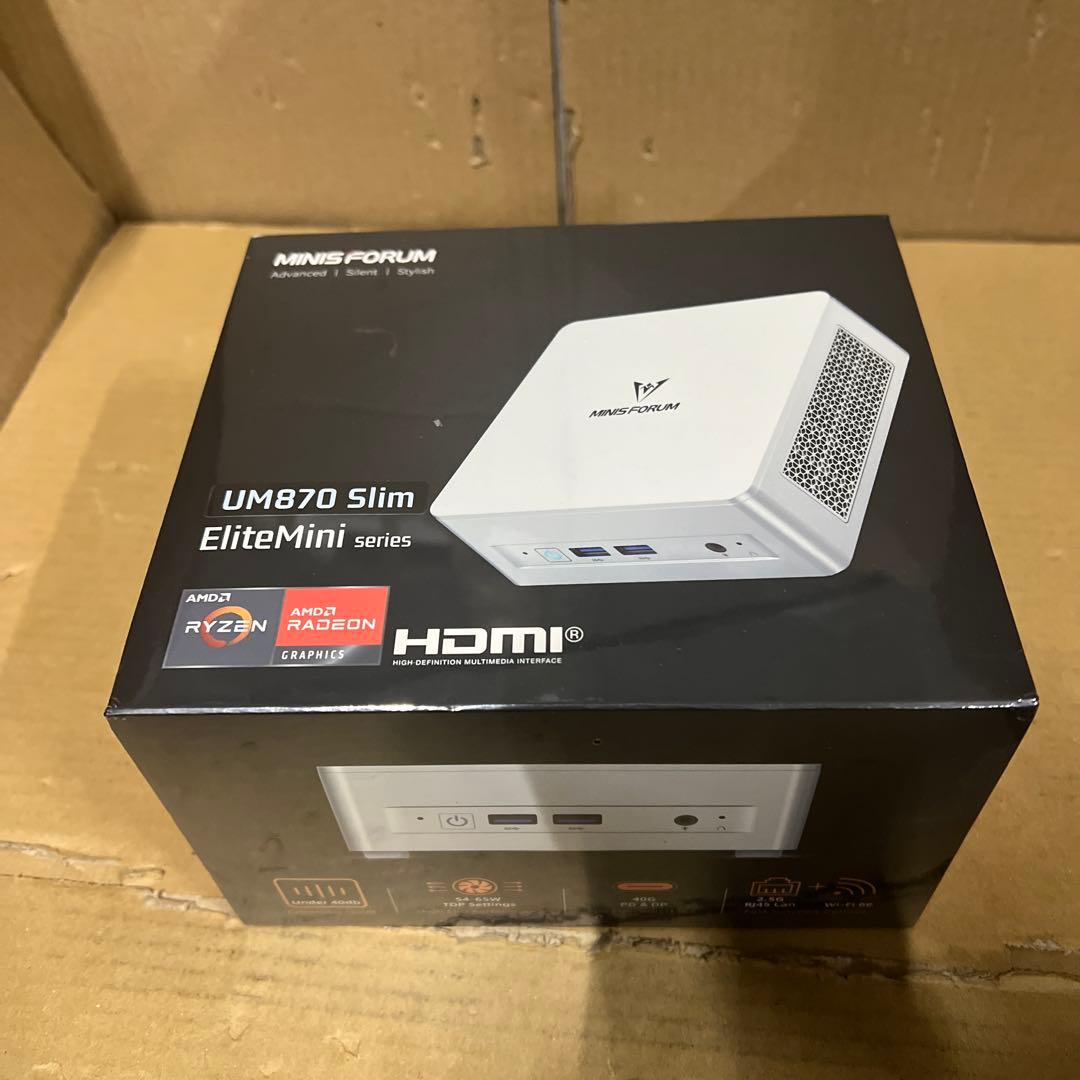 MINISFORUM UM870 Slim ミニpc 未開封