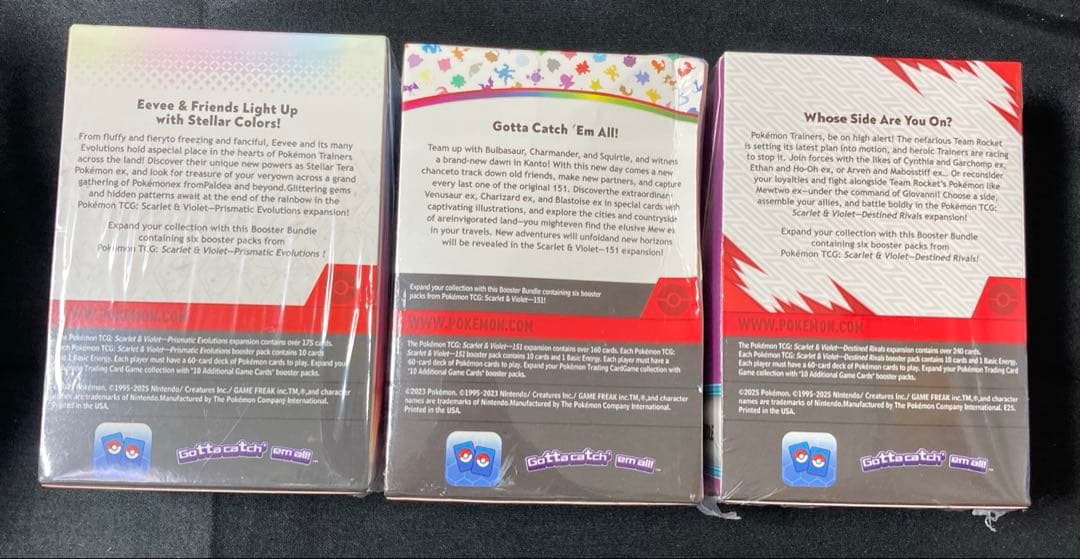 ポケモンカード　英語版　bundle box 未開封　シュリンク付き　3セット3