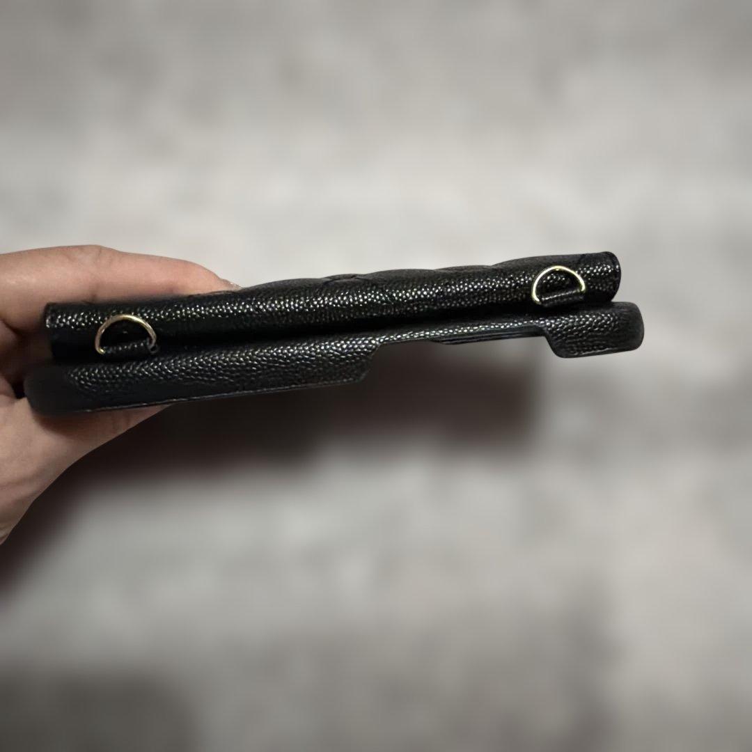 CHANEL ノベルティ ブラック iPhone15ケース カードポケット付き