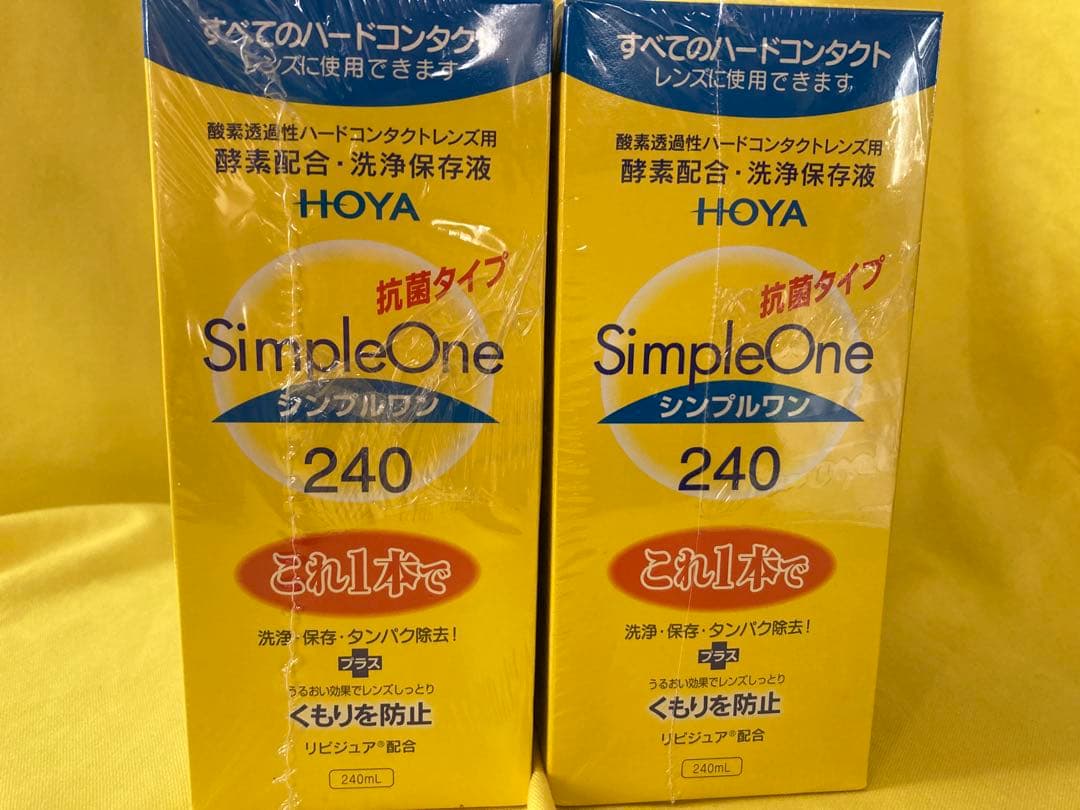 ✳️HOYA Simple One ハードコンタクト洗浄液 ‼️✳️240ml✖️6本