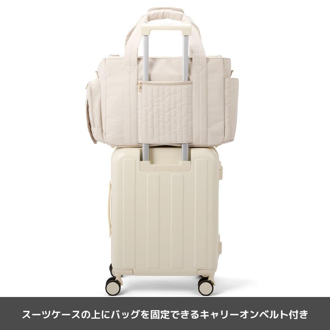 即購入可❕マザーズ機能が全部盛り！ファミリーライフボストンバッグ　チャコール