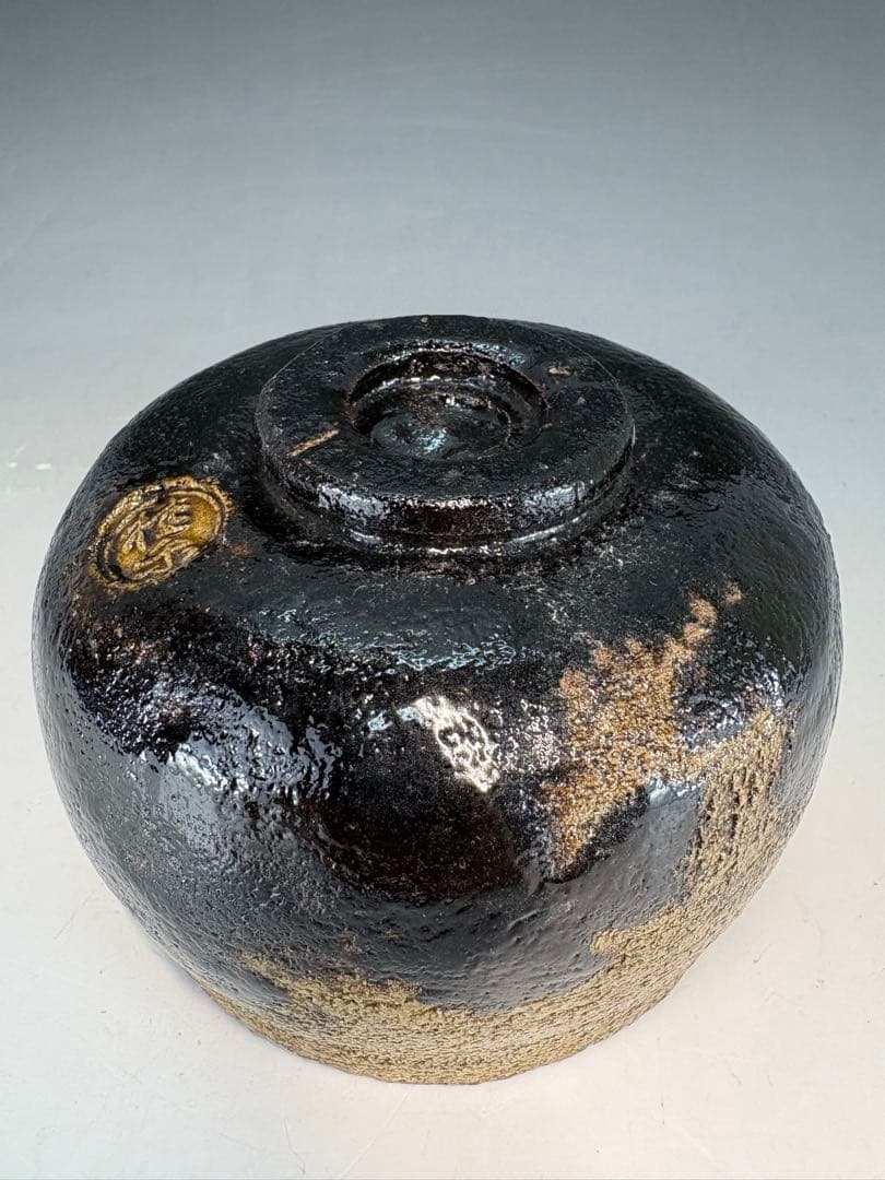 【中古品】茶道具　伊東桂楽造　光悦写　時雨　茶碗（共箱）