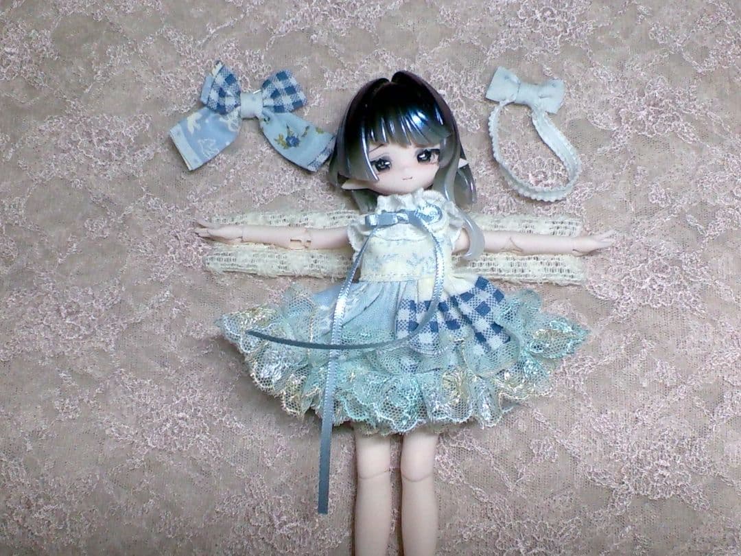 小物追加作成中*けもんがサマご確認用*パッチワーク柄ワンピ２点*