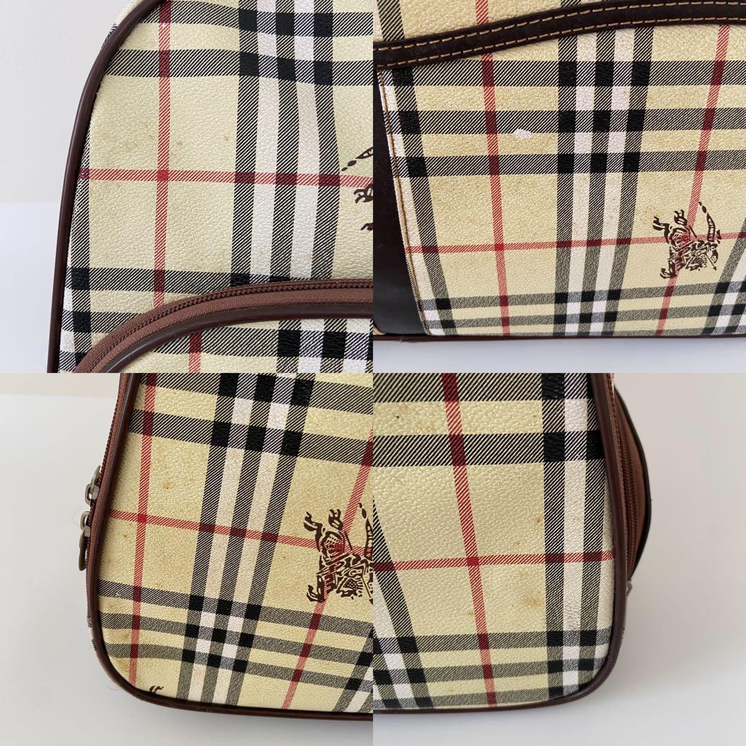 希少　Burberry ボストン　キャリーバッグ　PVC ノバチェック　大容量