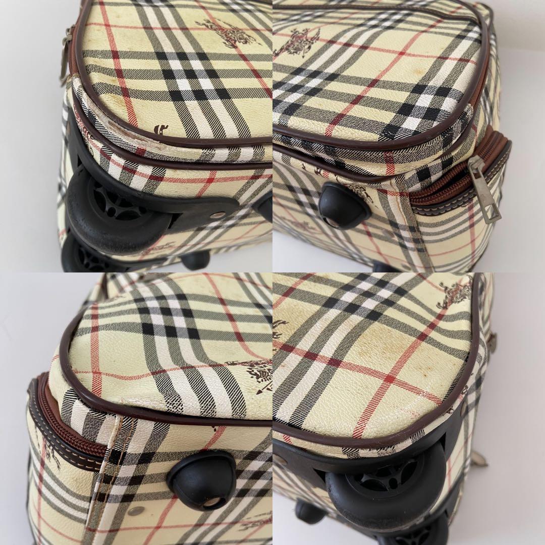 希少　Burberry ボストン　キャリーバッグ　PVC ノバチェック　大容量