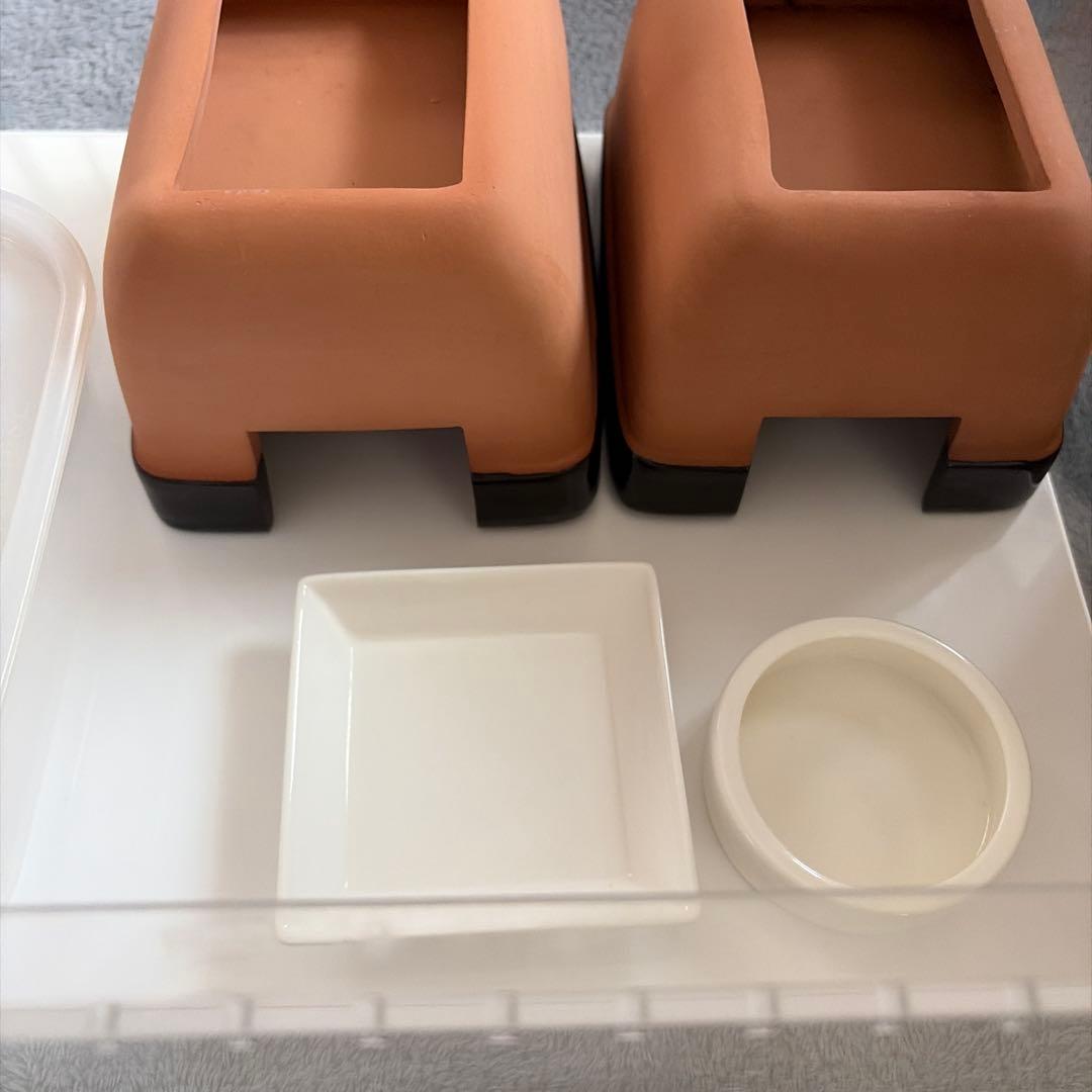 陶器製容器付き飼育ケージ　セット