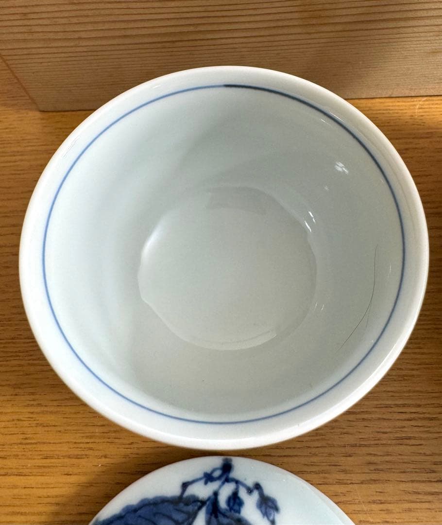 470 瀬戸焼　旭窯　茶器揃　未使用品　共箱　湯呑4客