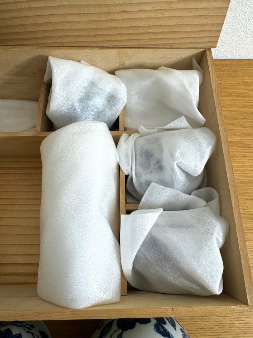 470 瀬戸焼　旭窯　茶器揃　未使用品　共箱　湯呑4客
