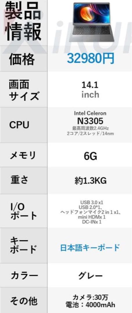 t*o様 14.1インチ Windows11 Office搭載 初期設定済
