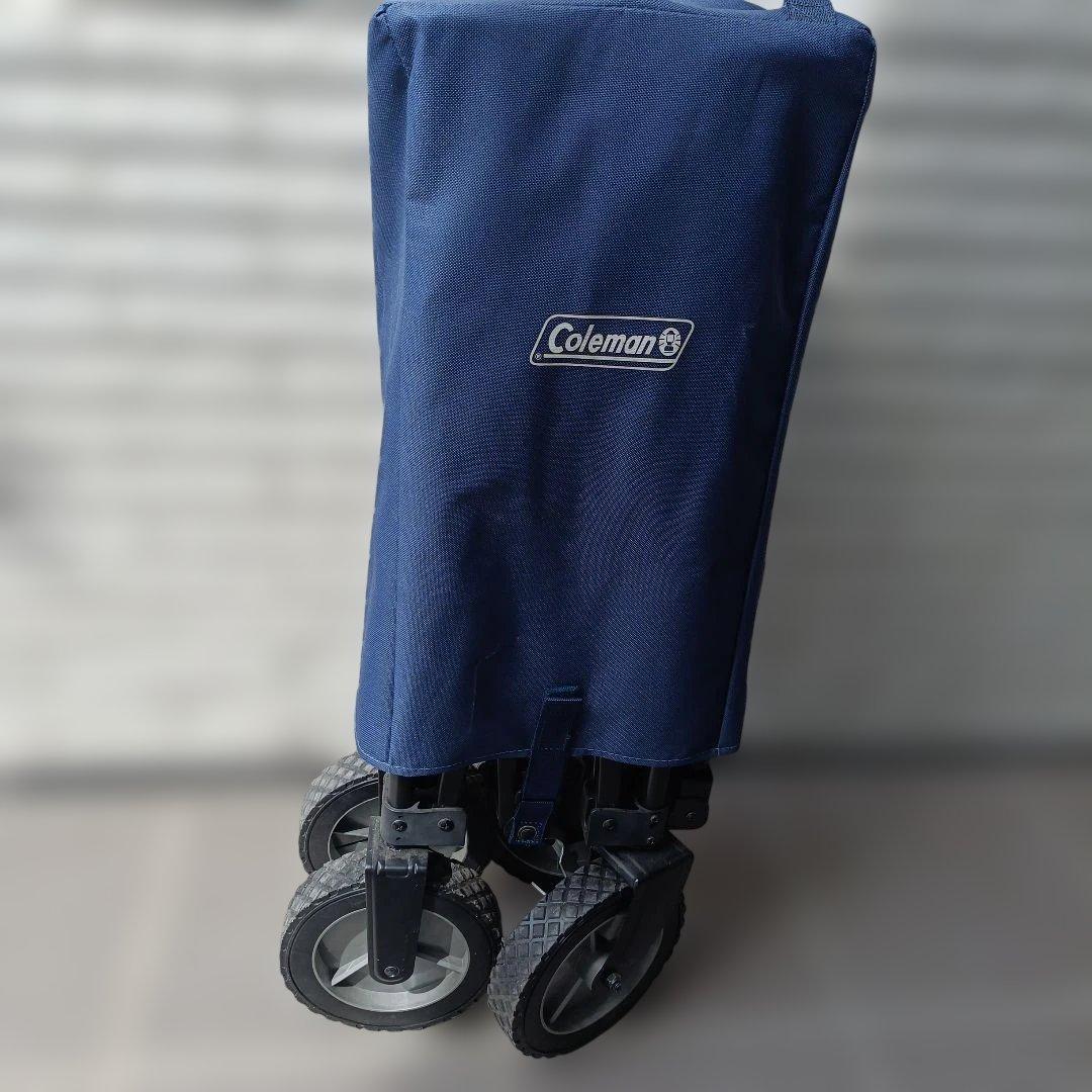 【美品】Coleman キャリーカート ネイビー