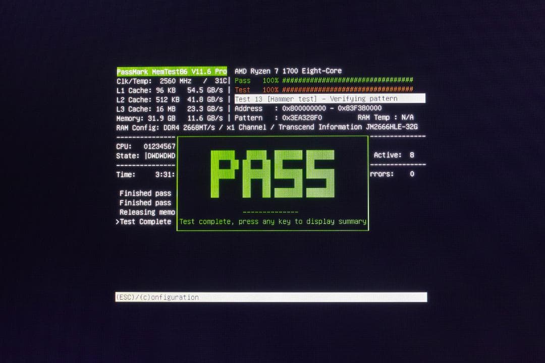 【動作確認＆MemTest済】DDR4-2666 32G 1枚