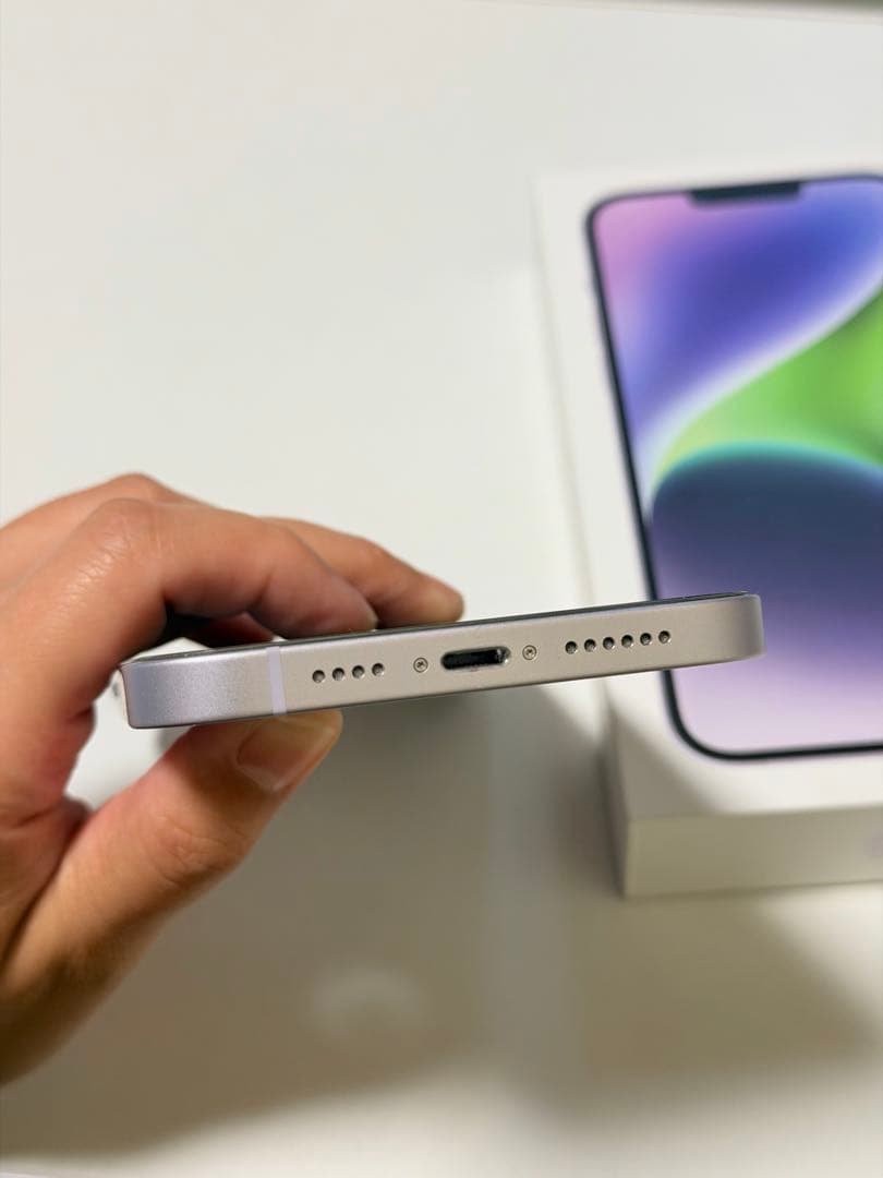 超美品☆Apple iPhone 14 Plus 256Gシャッター音なし 紫