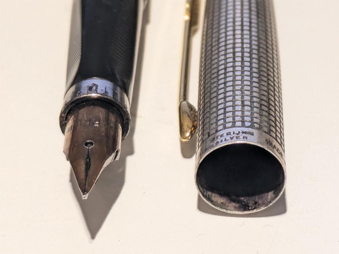 d*9様 PARKER STERLING SILVER 万年筆 ペン先14K 7