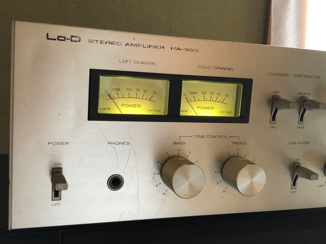 【HITACHI】Lo-D ステレオアンプHA-380・カセットデッキD-460