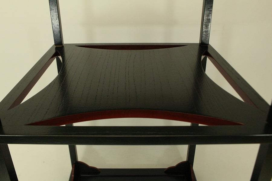 茶道具 糸巻き棚 水指棚 組み立て式 美品(ZE774)