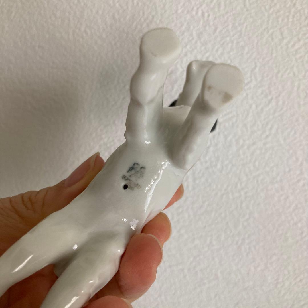 FG2 北欧ヴィンテージ 陶製フィギュリン 犬(陶製オブジェ♡)