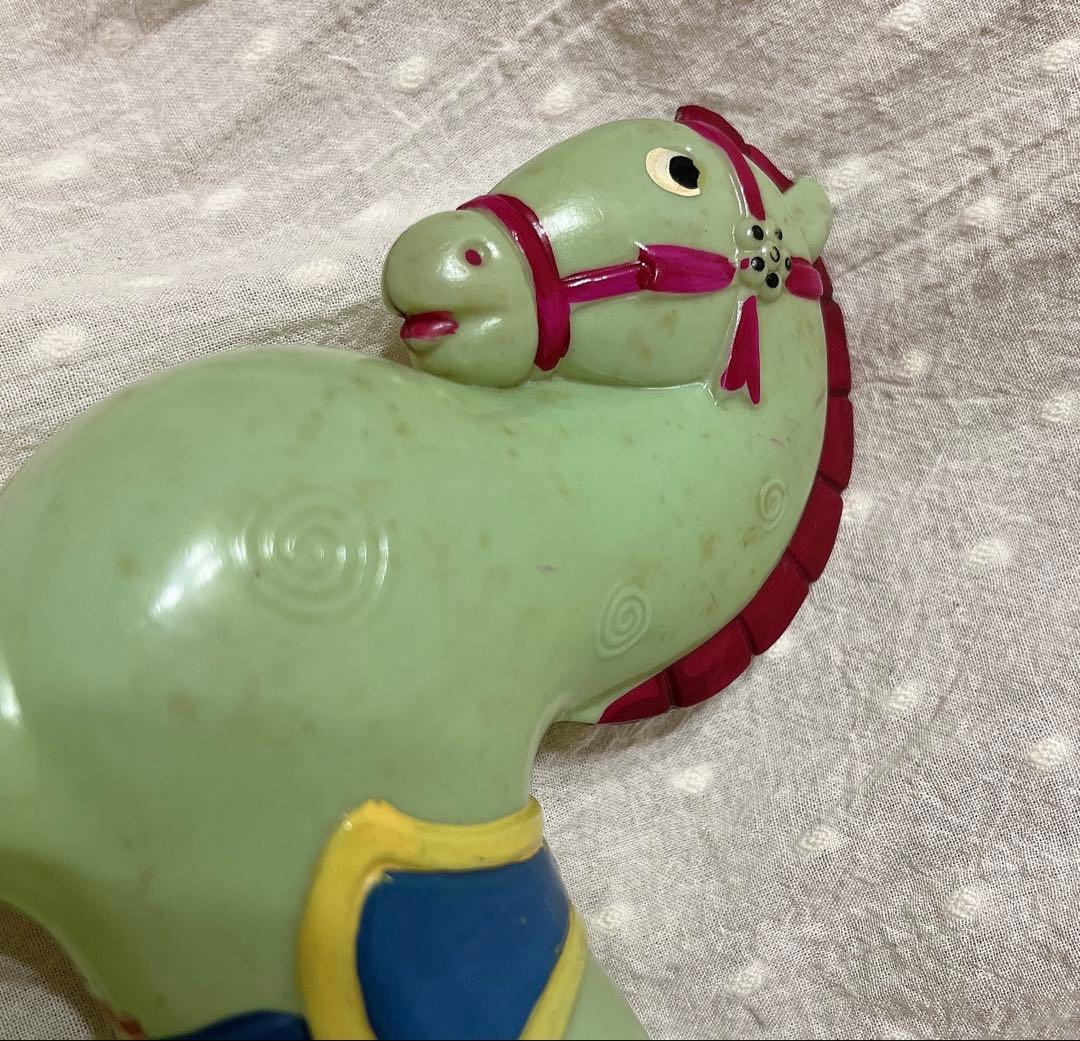 当時物　昭和レトロ　レトロ　セルロイド　人形　うま　馬　おもちゃ　玩具　当時物