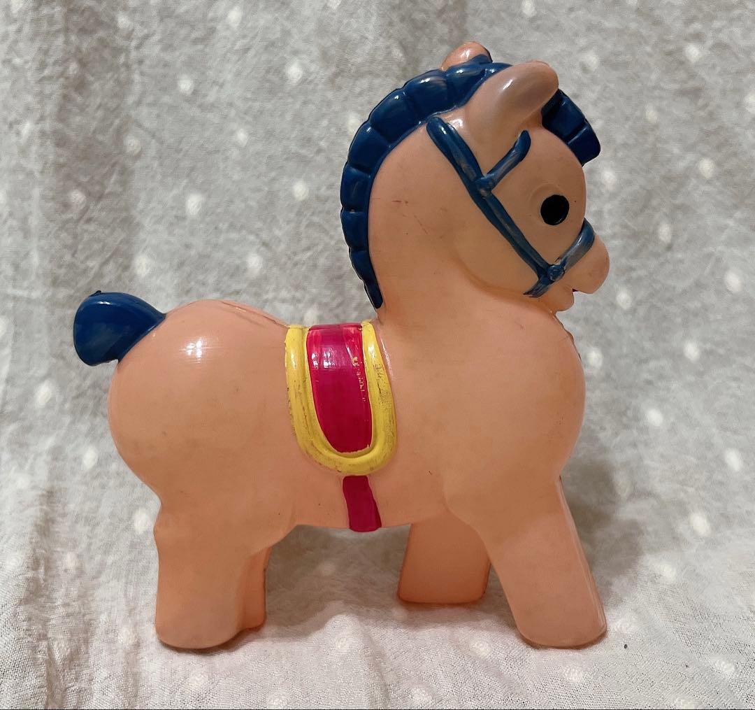 当時物　昭和レトロ　レトロ　セルロイド　人形　うま　馬　おもちゃ　玩具　当時物