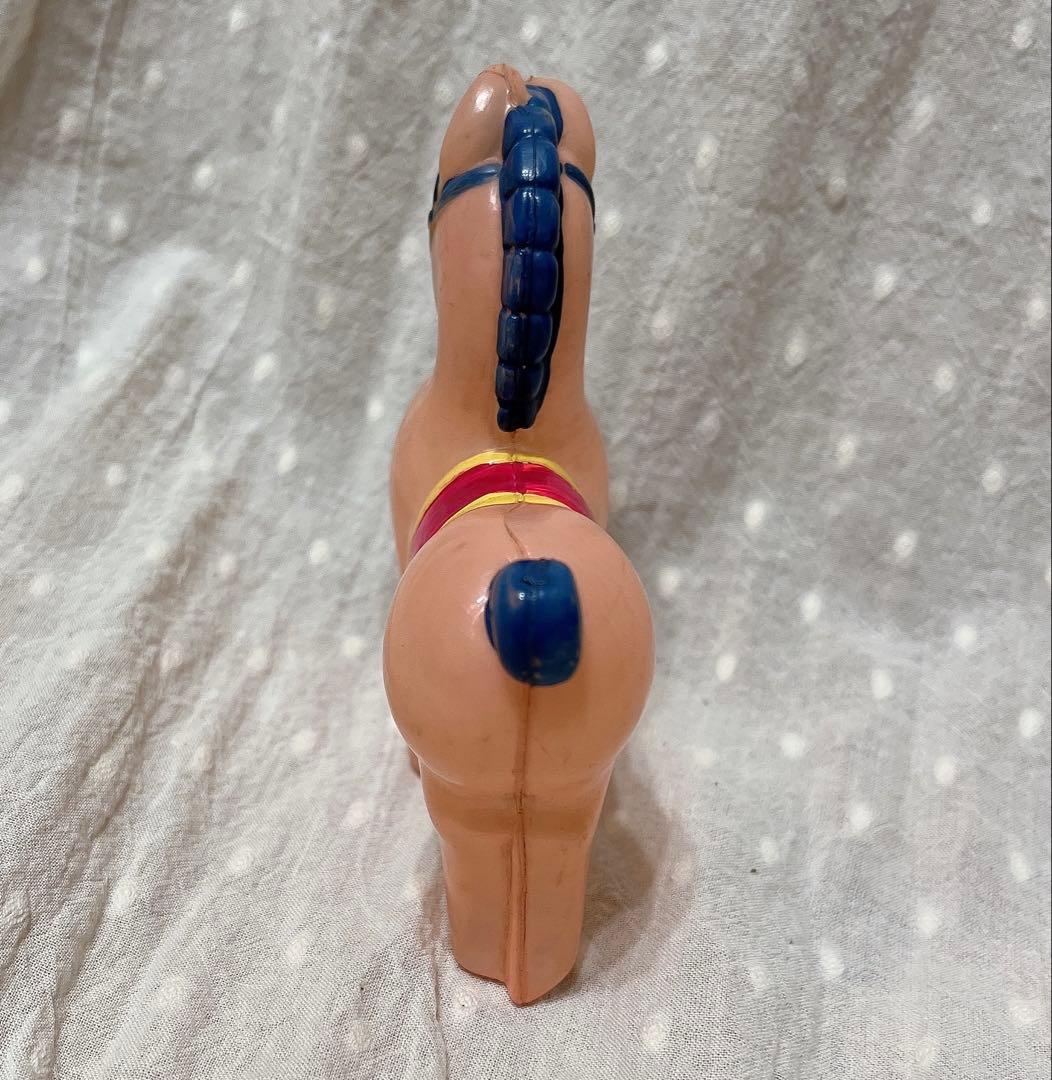 当時物　昭和レトロ　レトロ　セルロイド　人形　うま　馬　おもちゃ　玩具　当時物