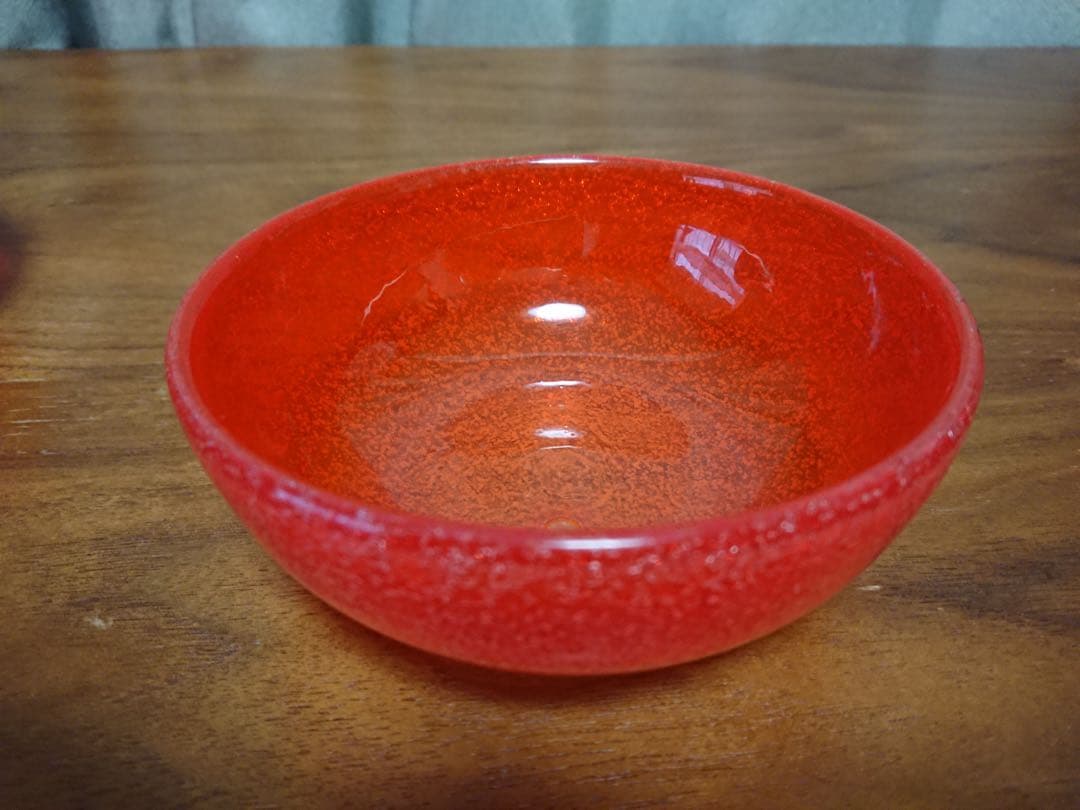 ✨新品未使用✨硝子工芸品 琉球ビードロ硝子 ボウル皿 ペアセット