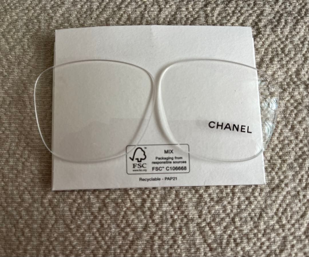 CHANEL ブラック メガネケース
