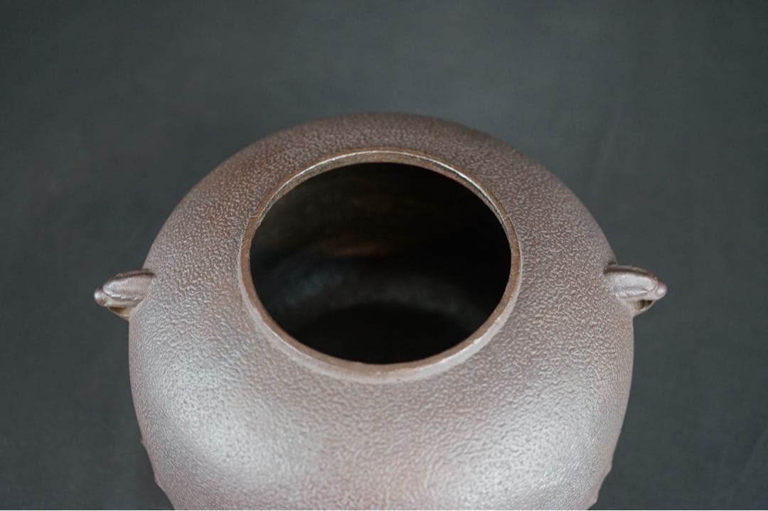 釜師 佐藤清光 作 丸釜 共箱 茶道具 茶釜