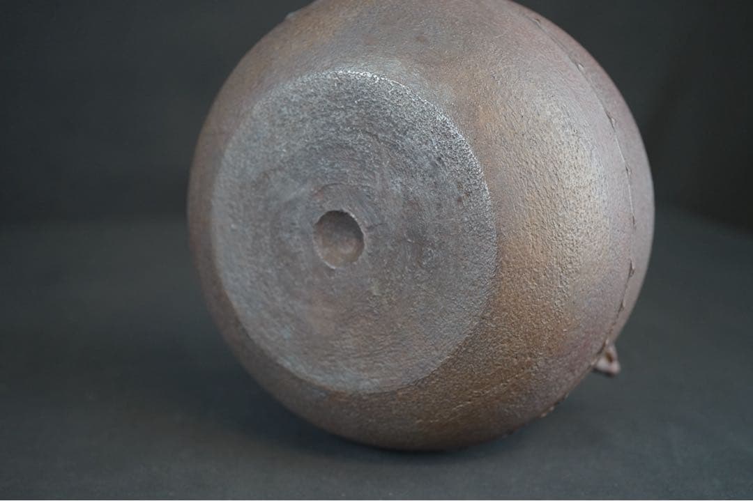 釜師 佐藤清光 作 丸釜 共箱 茶道具 茶釜
