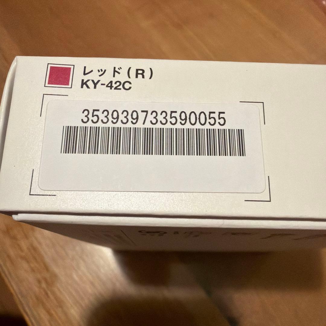 未使用品 ドコモ ky-42C 赤 オンラインショップ売り切れ ガラホ