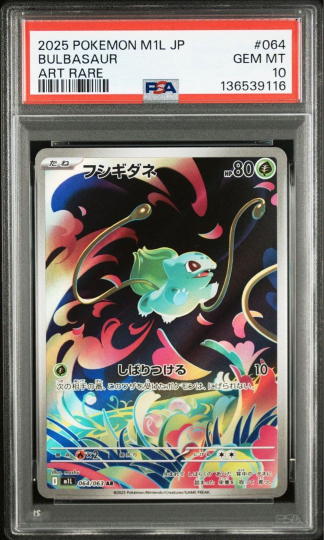 フシギダネ フシギソウ #064 #065 ART RARE psa10 連番
