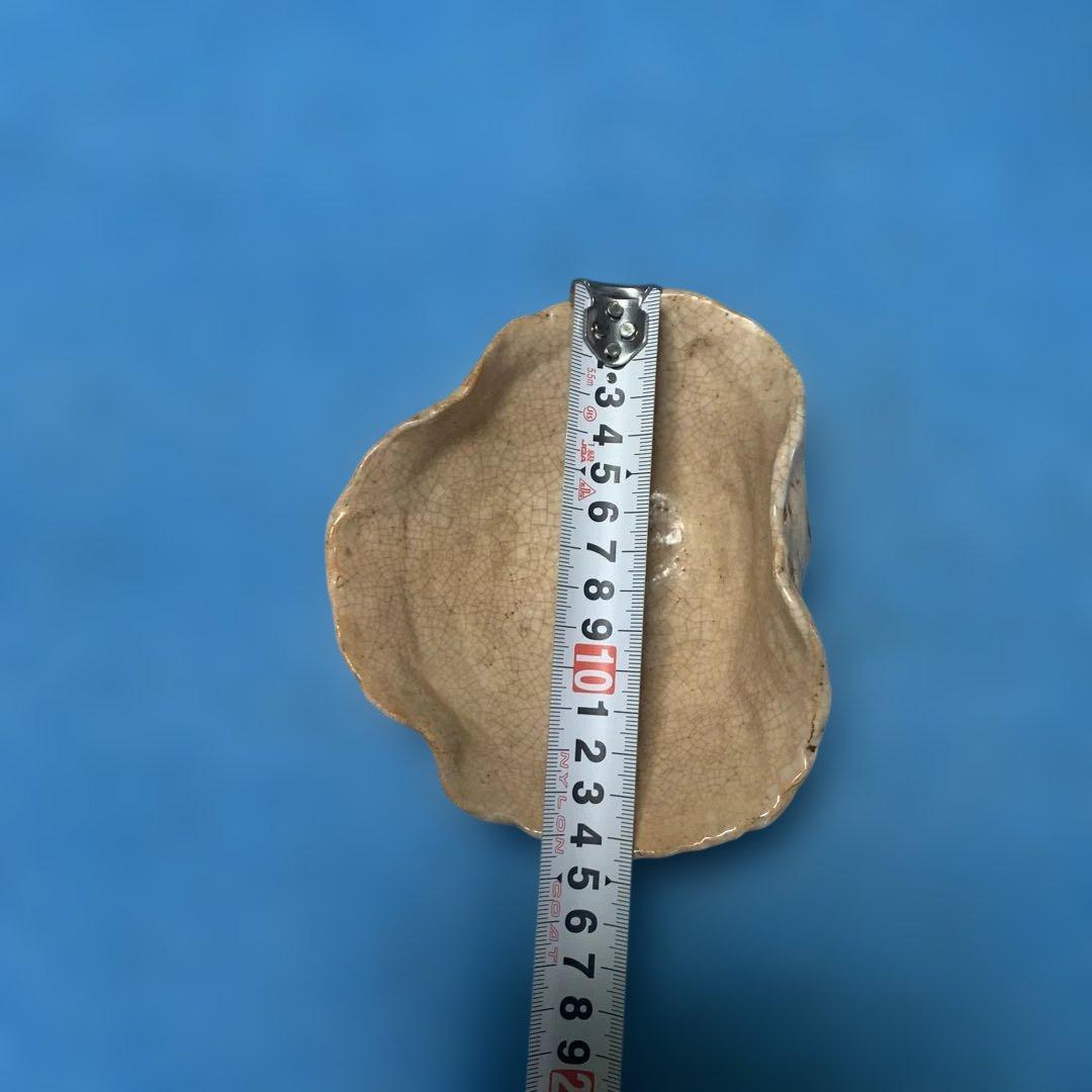 【楽山焼】　蟹　お皿　小物入れ　器　菓子皿❓小皿　アンティーク　楽山焼き　楽山