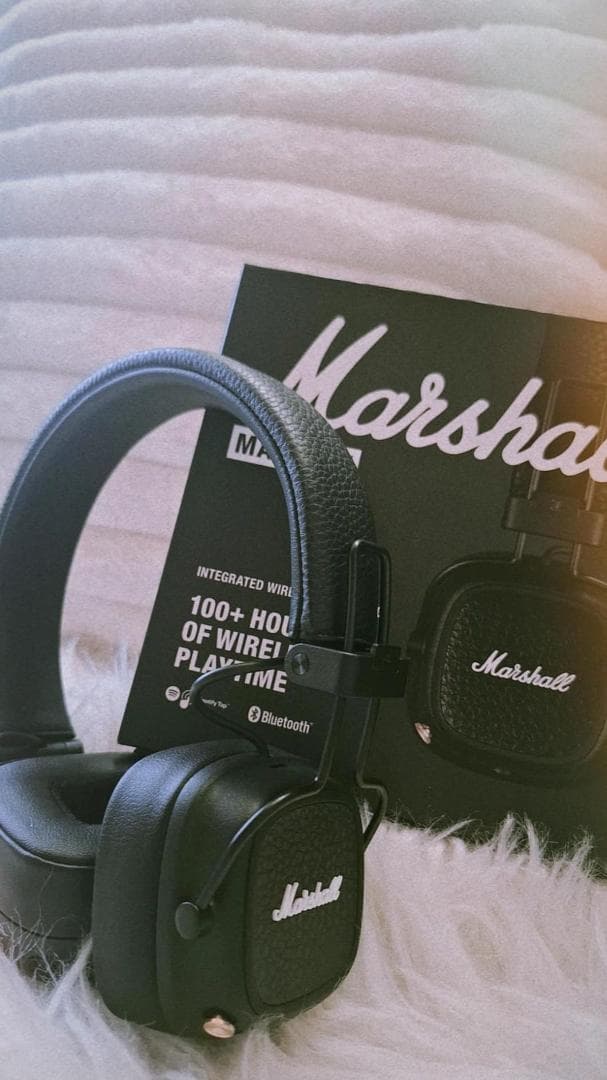 Marshall ワイヤレスオンイヤーヘッドホン Major V ブラックDXT