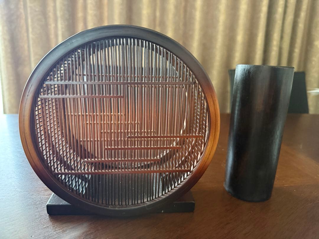 駿河竹千筋細工　花筒　伝統的工芸品