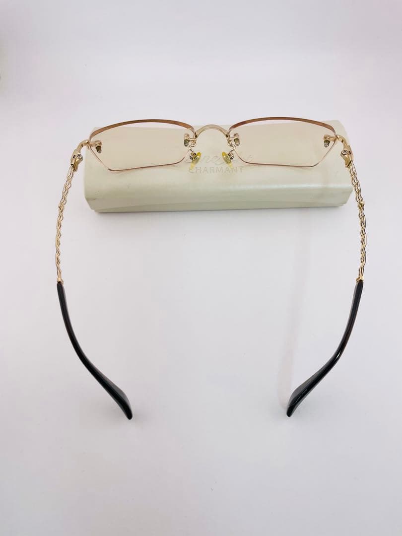 CHARMANT Line 日本製 ツーポイントメガネ 　チタン 最軽重 46