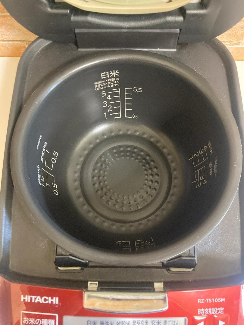 ★23年製★日立 RZ-TS105M スチーム 圧力IH ジャー炊飯器 5合炊き