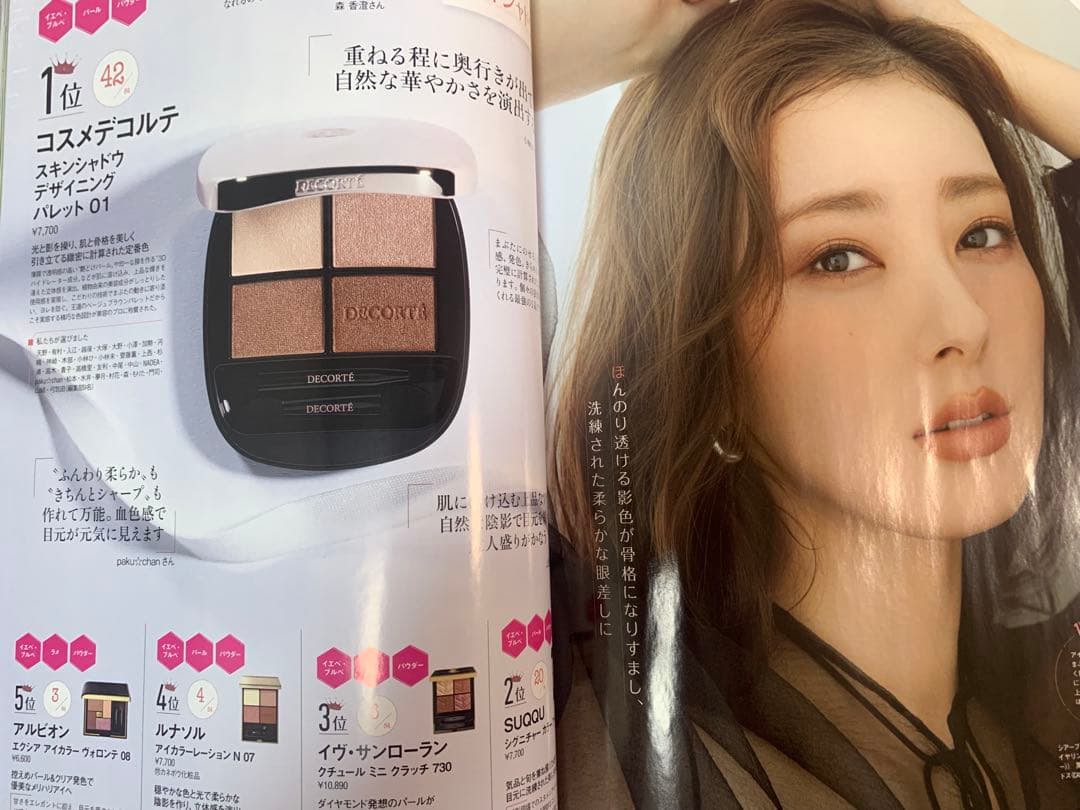 コスメデコルテ　スキンシャドウ デザインパレット 01 Rosy Brown