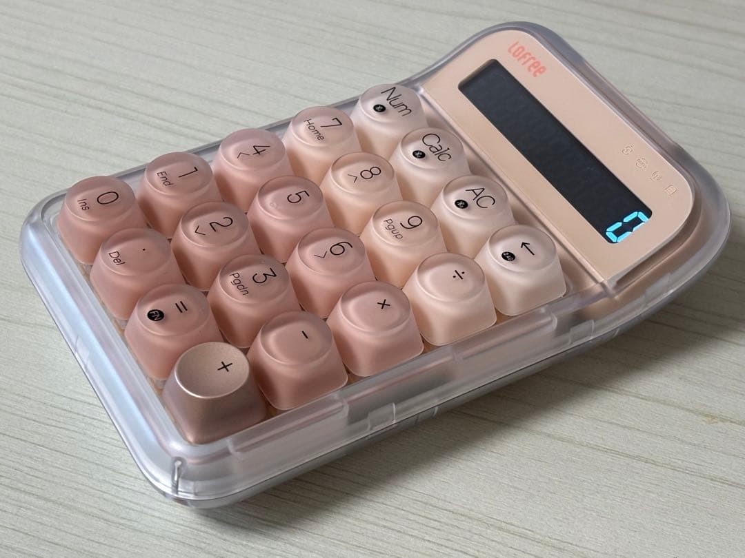 Lofree ロフリー　テンキー ピンク　電卓