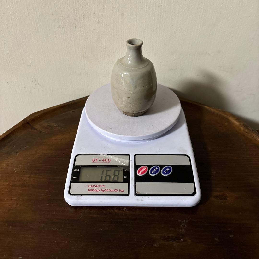 古い美濃　瀬戸小徳利　江戸　明治　花入　酒器　アンティーク　古道具　花器　李朝